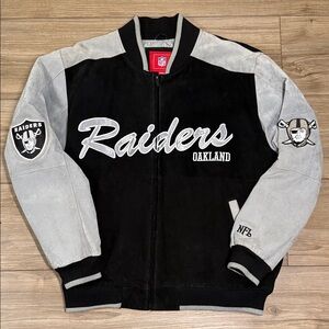 Raiders Black and Gray Jacket